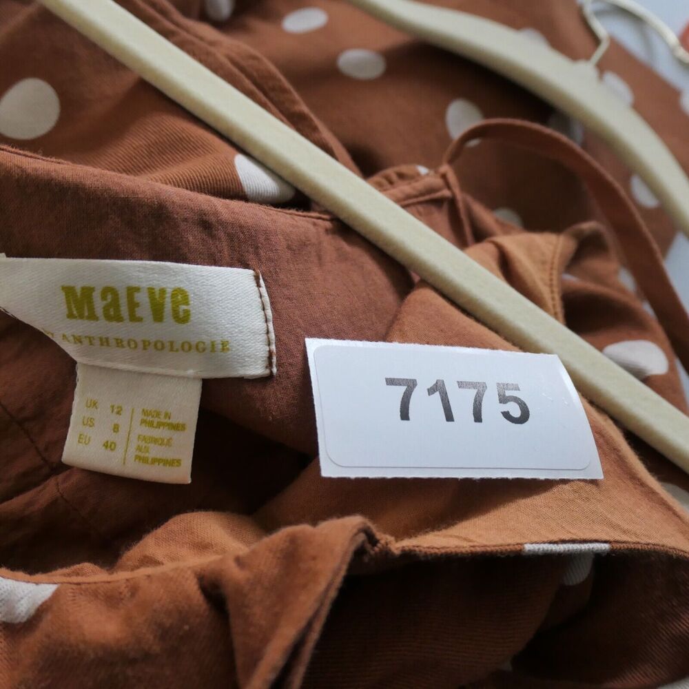 Anthropologie Orange Polka Dot Jumpsuit - Picture 12 of 14
